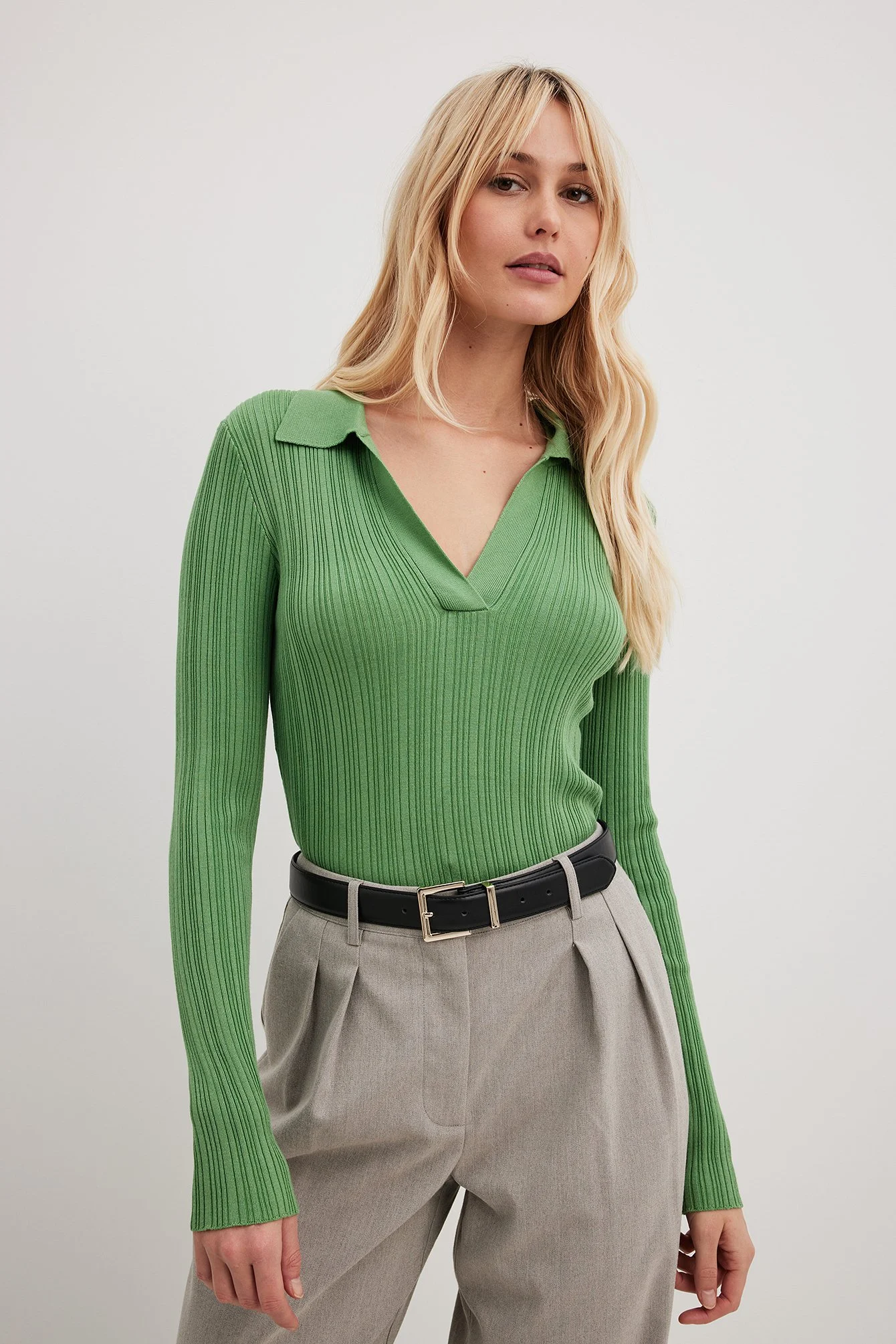 Feingestricktes Langarmshirt
