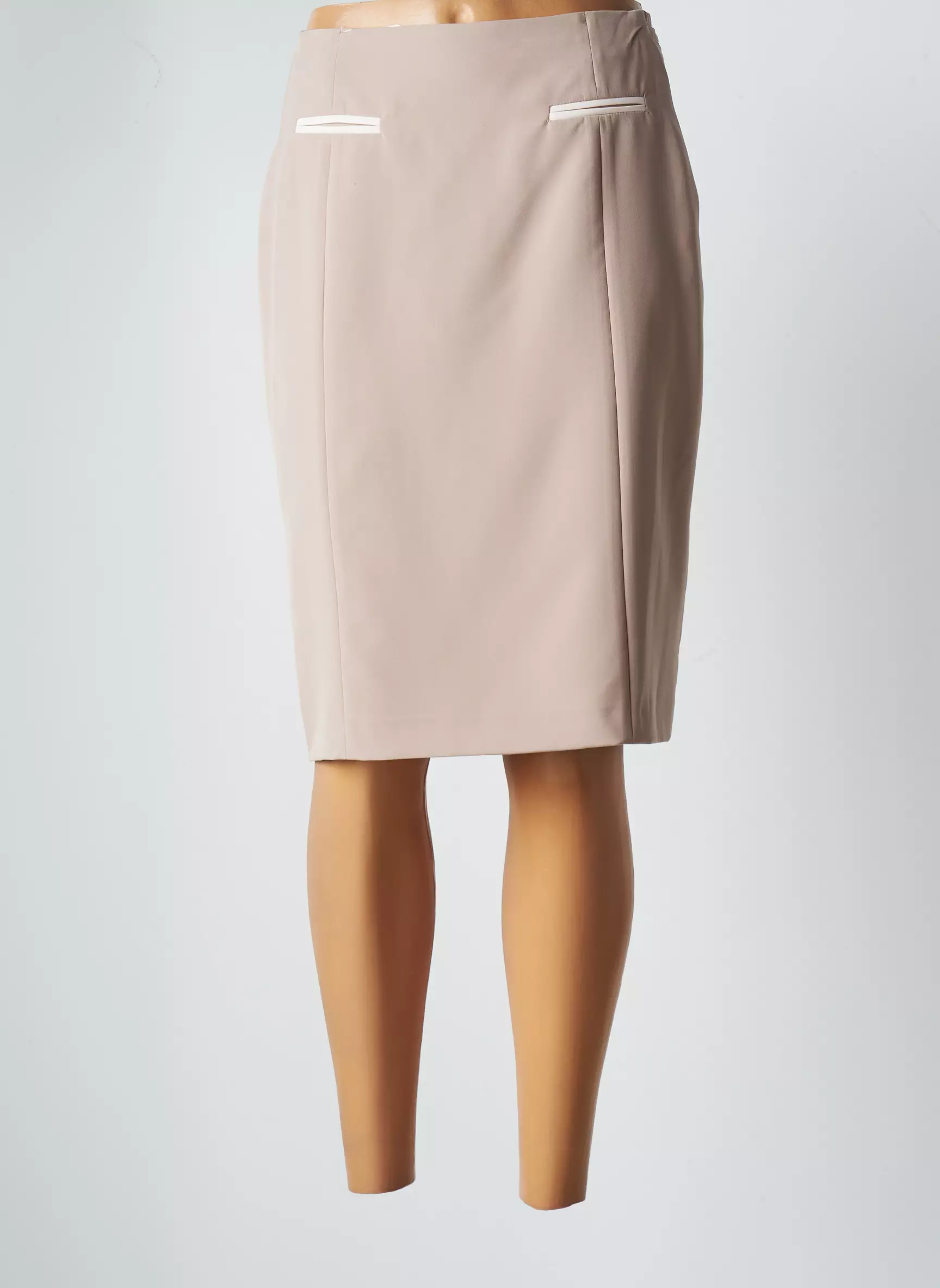 Jumfil Jupes Mi Longues Femme couleur beige