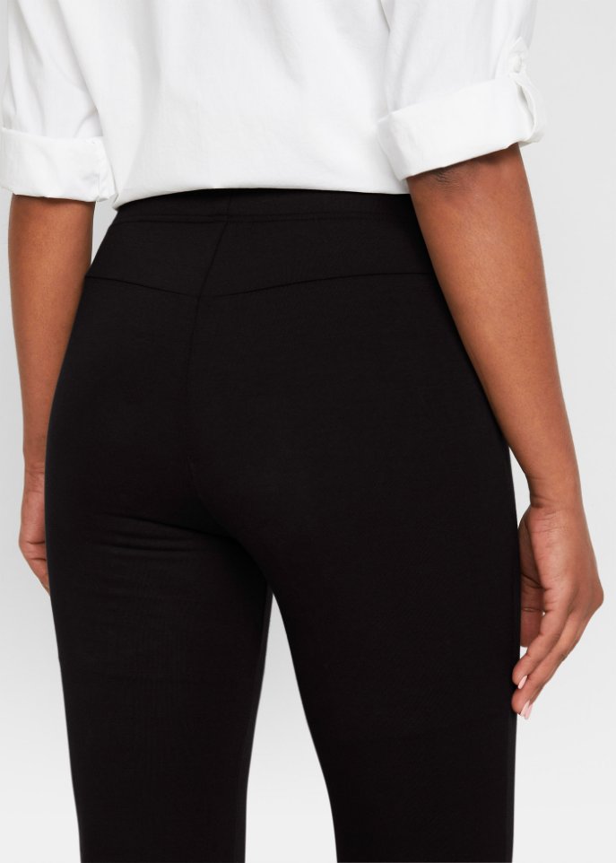 Ausgestellte Leggings mit Rundumbequembund, 2er Pack