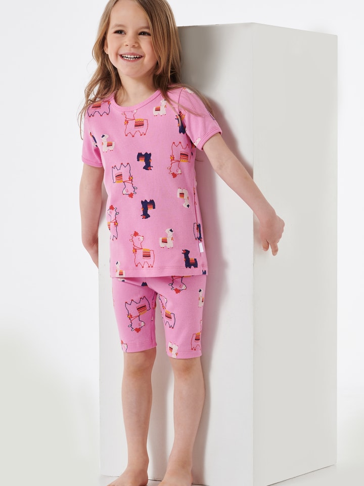 Schiesser Pyjama Natural Love Organic Cotton in Rosa günstig kaufen