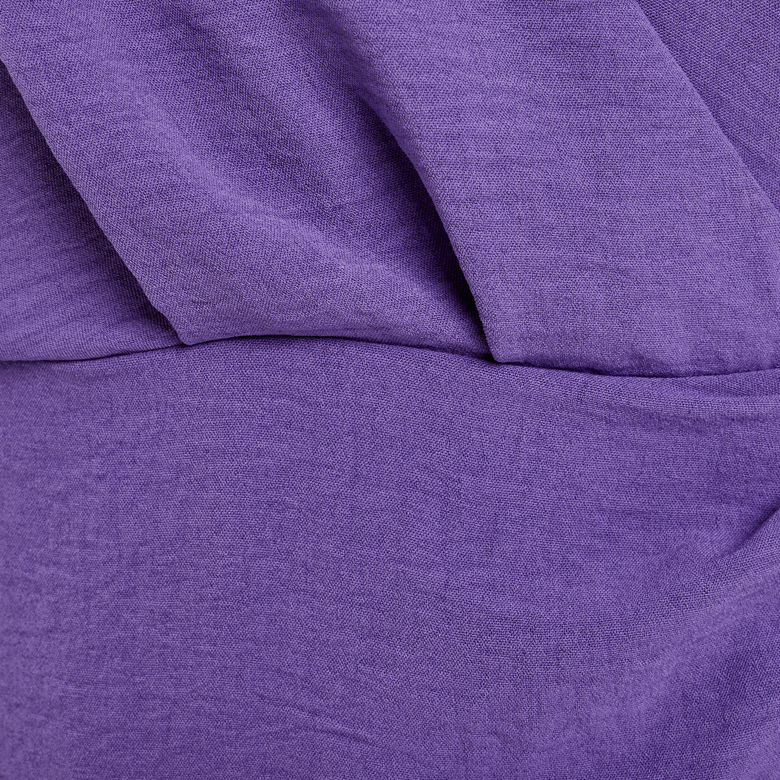 Robe portefeuille avec noeud violet foncé femme | Cache Cache
