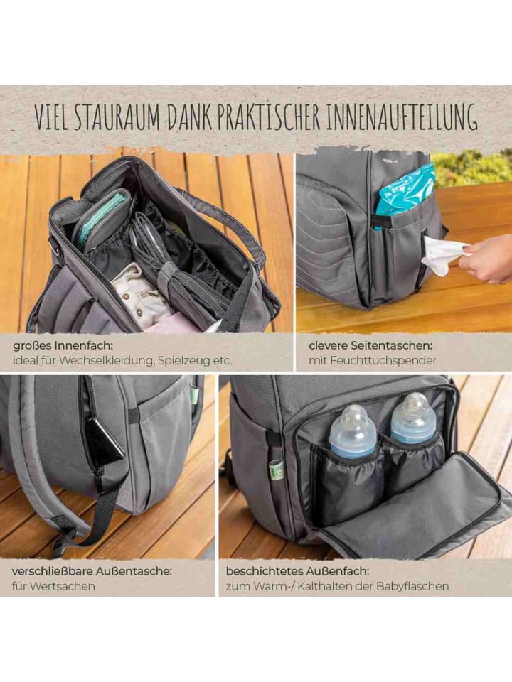 Reer Growing Wickelrucksack in Grau ab 0 Monate günstig kaufen onesize