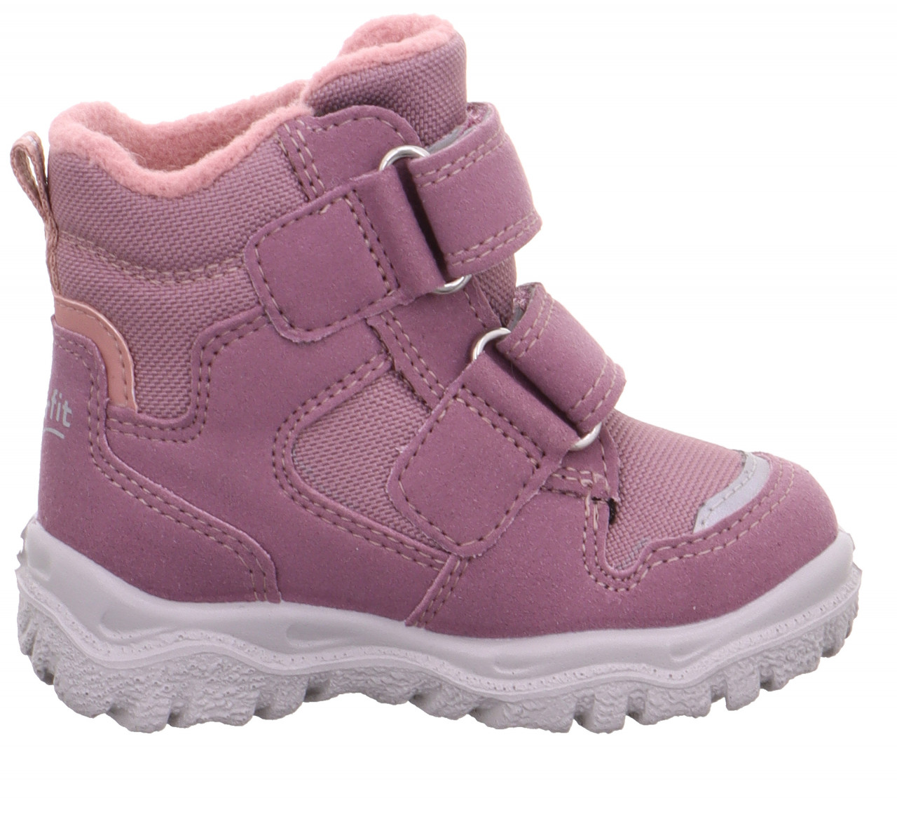 HUSKY1 - Lila/Rosa Boots mit Klettverschluss