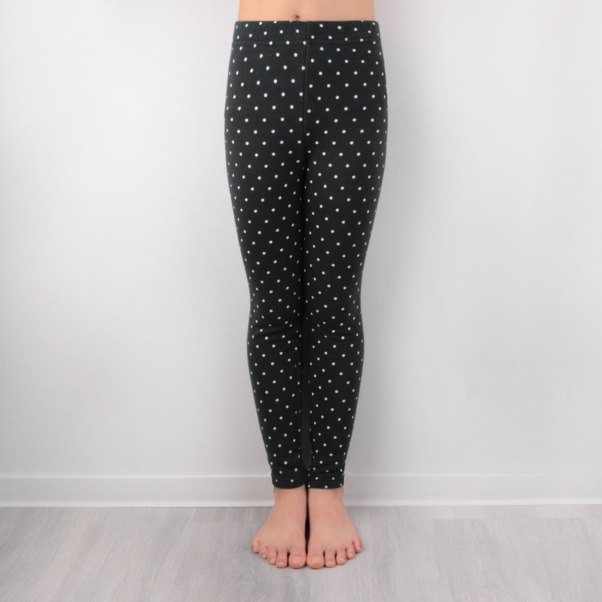 L&K-II Thermoleggings 4603 (1/2/3er-Pack, 1-tlg., 2er-Pack) gefütterte Winter Leggings Mädchen mit Punktmuster