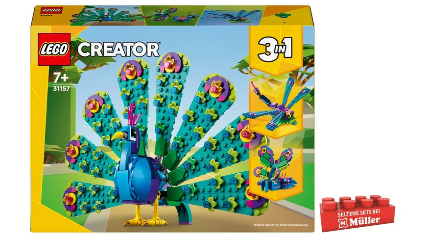 LEGO Creator 3in1 31157 Exotischer Pfau