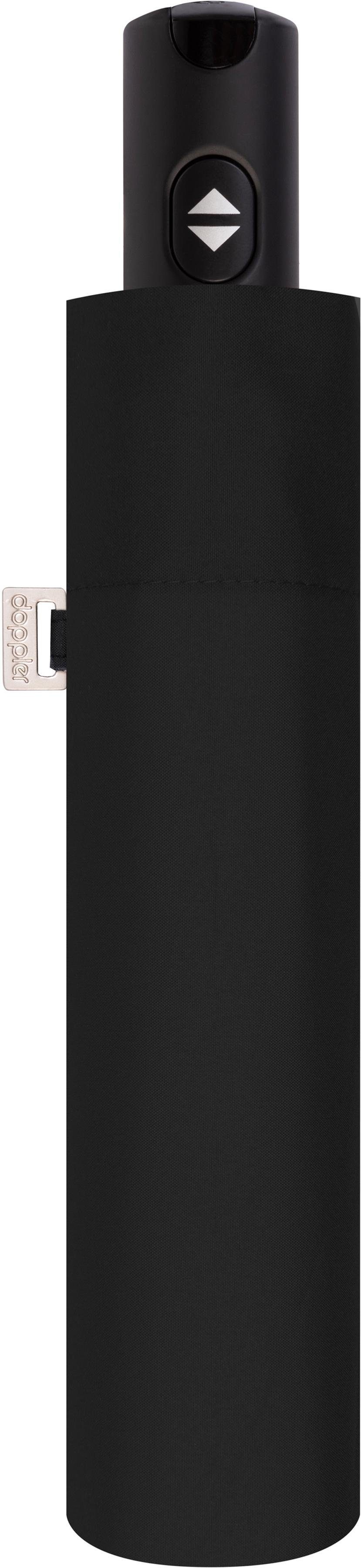 doppler® Taschenregenschirm Carbonsteel Magic Uni, Black