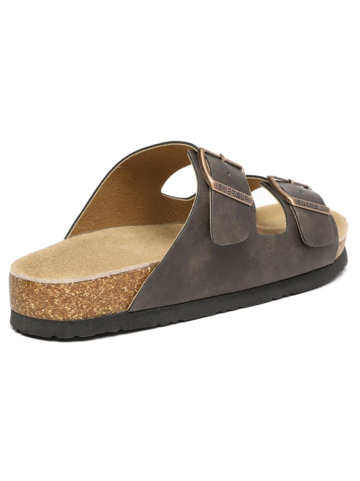 EVERAU Australia Leder Sandalen Duck in Braunes geöltes Leder günstig kaufen