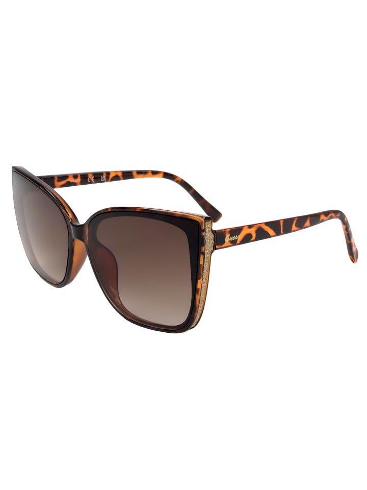 Guess Damen-Sonnenbrille in Braun günstig kaufen 63