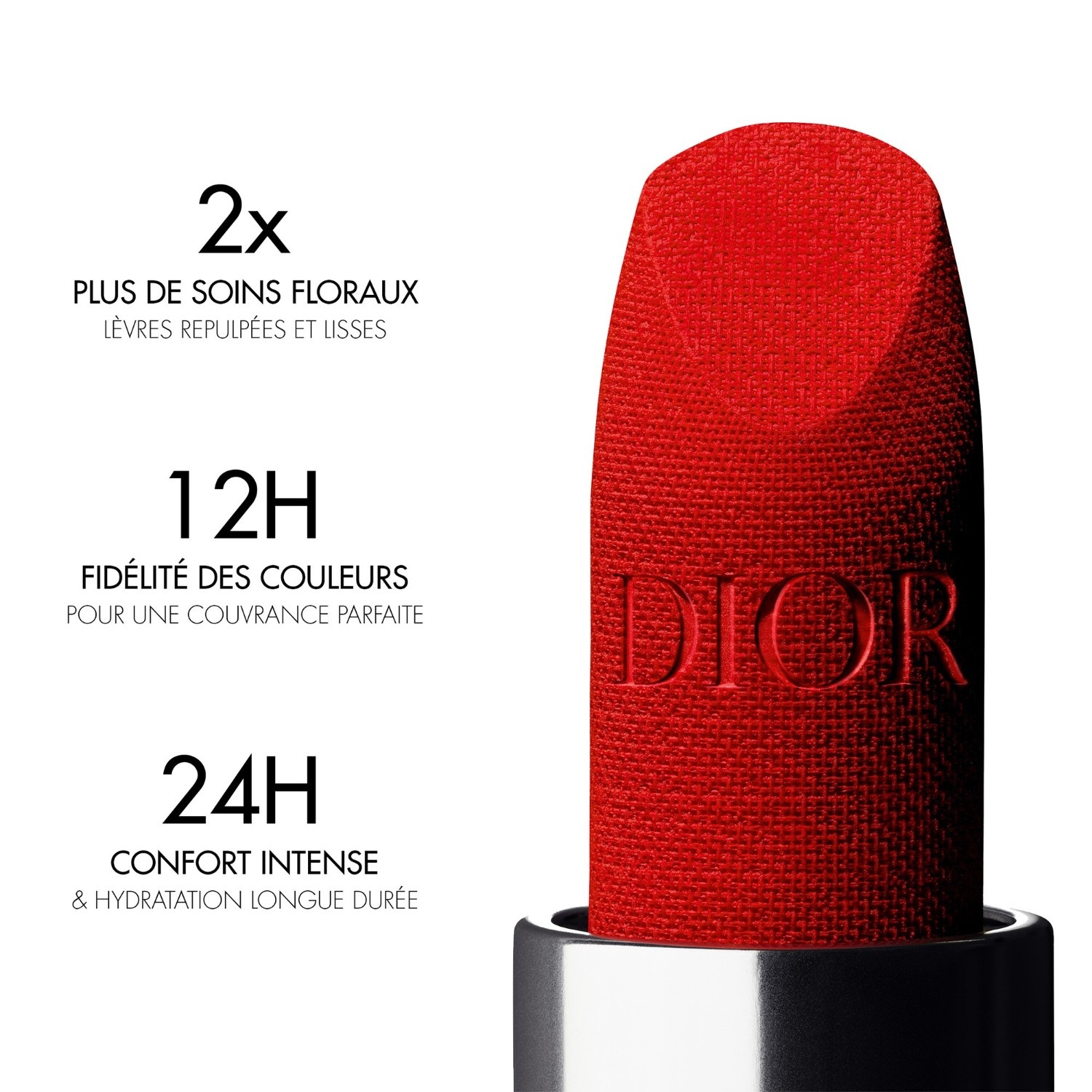Pomadka DIOR – Komfort i trwałość – 2 wykończenia: aksamitne i satynowe