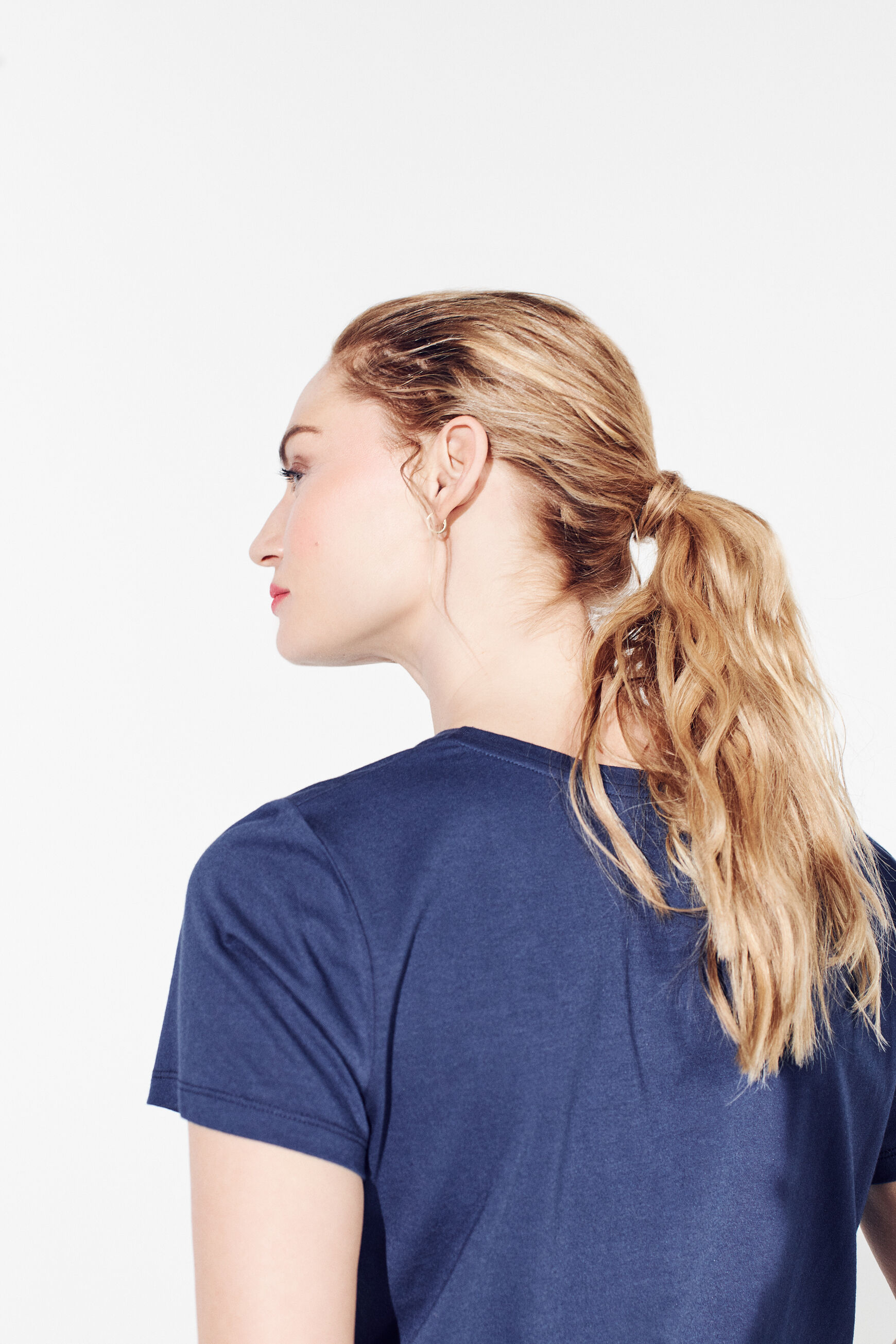 t-shirt nessa bleu marine femme