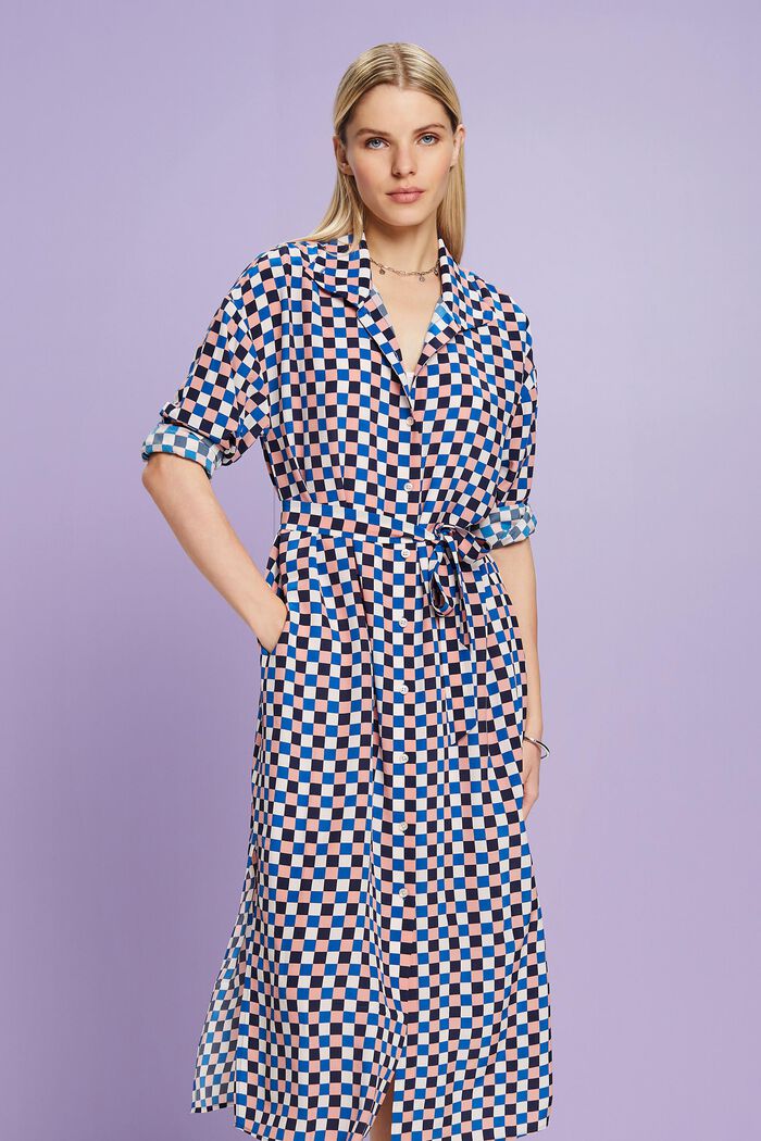 Hemdblusenkleid aus Seide