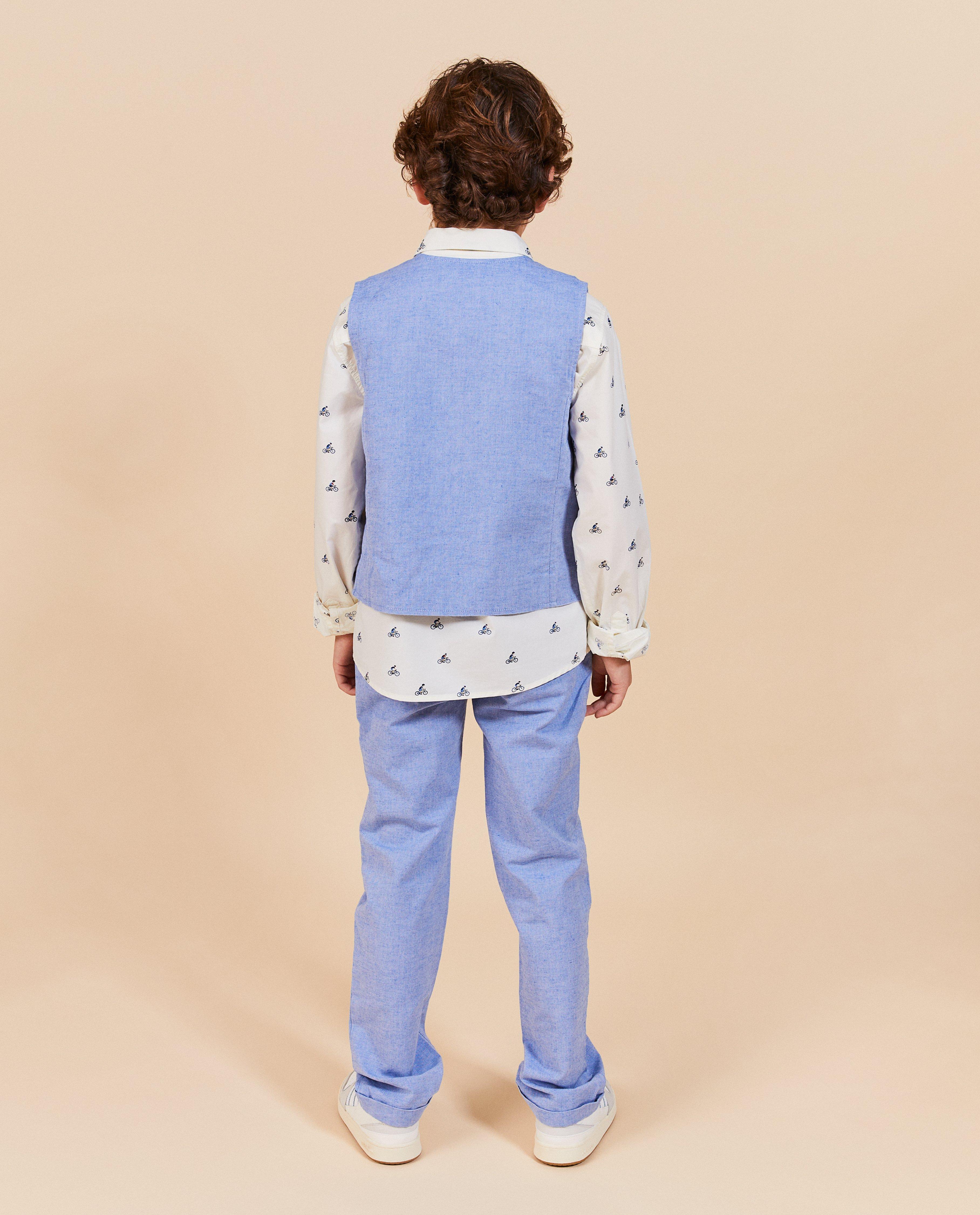 Vestă de costum Kidz Nation Blue, albastru deschis pentru petrecere