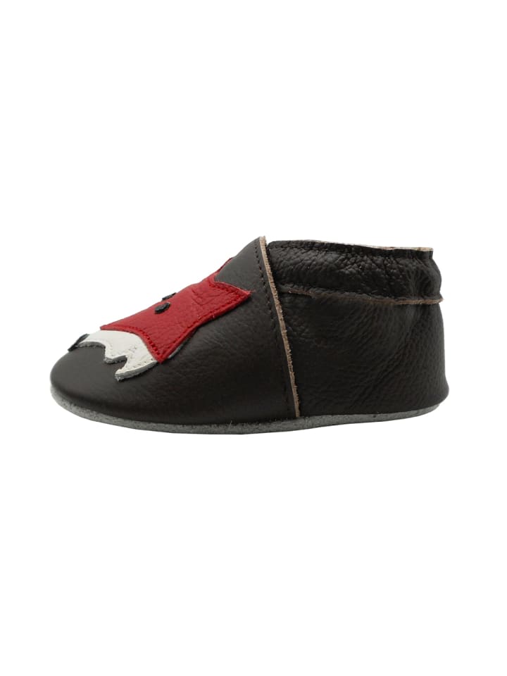 Yalion Leder-Krabbelschuhe 