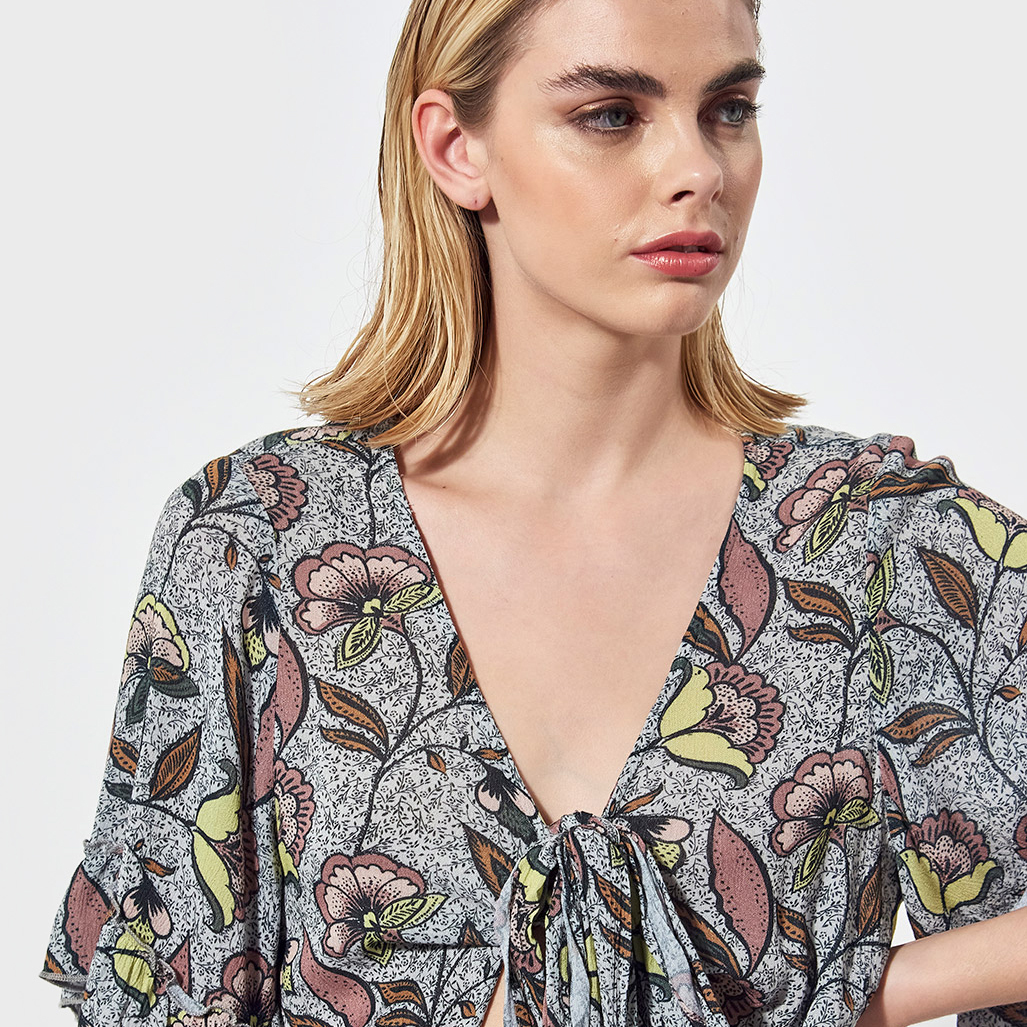 JAJA  Robe longue régular imprimée fleurie