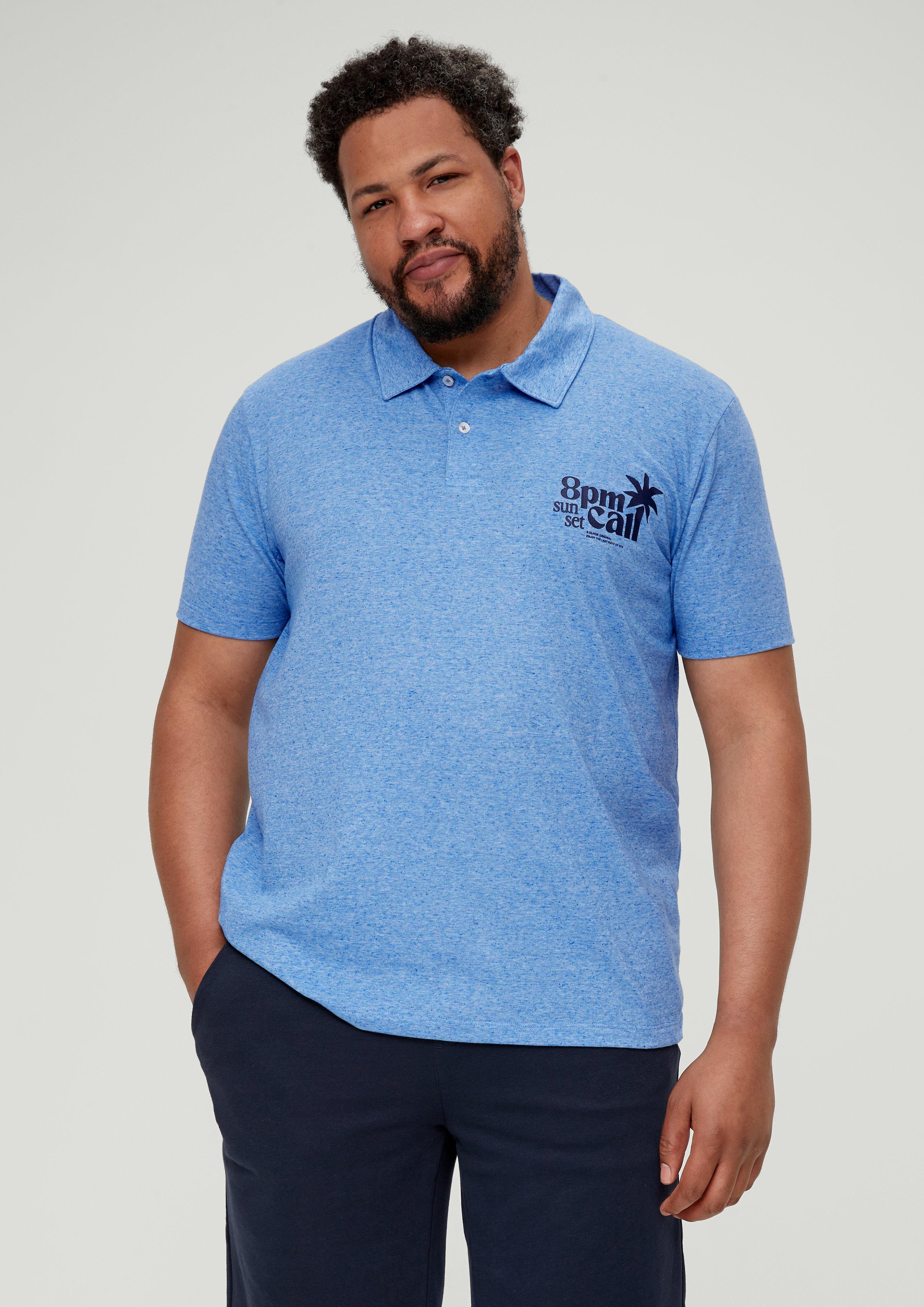 Meliertes Polo-Shirt  2135565-54D1