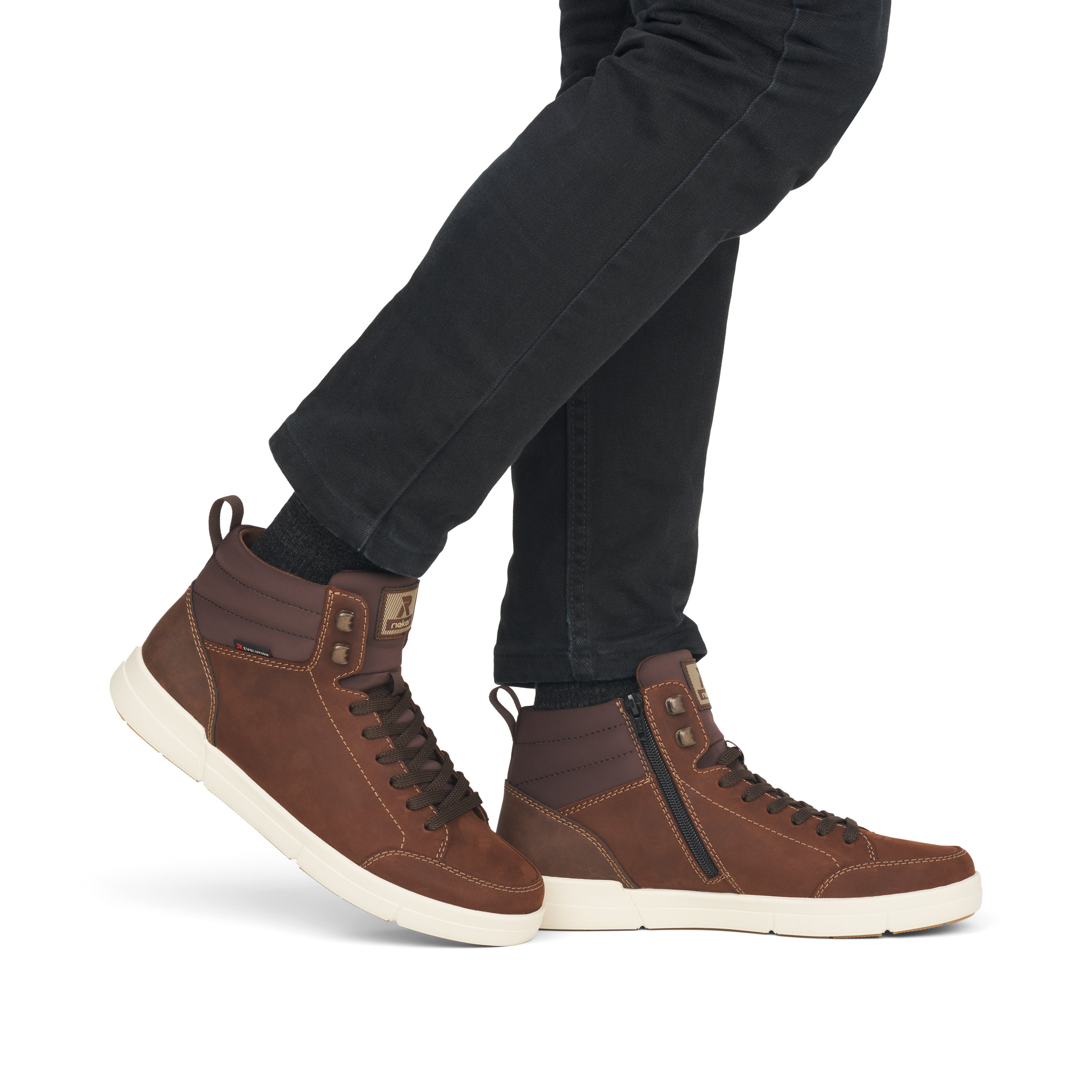 Rieker Herren Sneaker High wood brown
