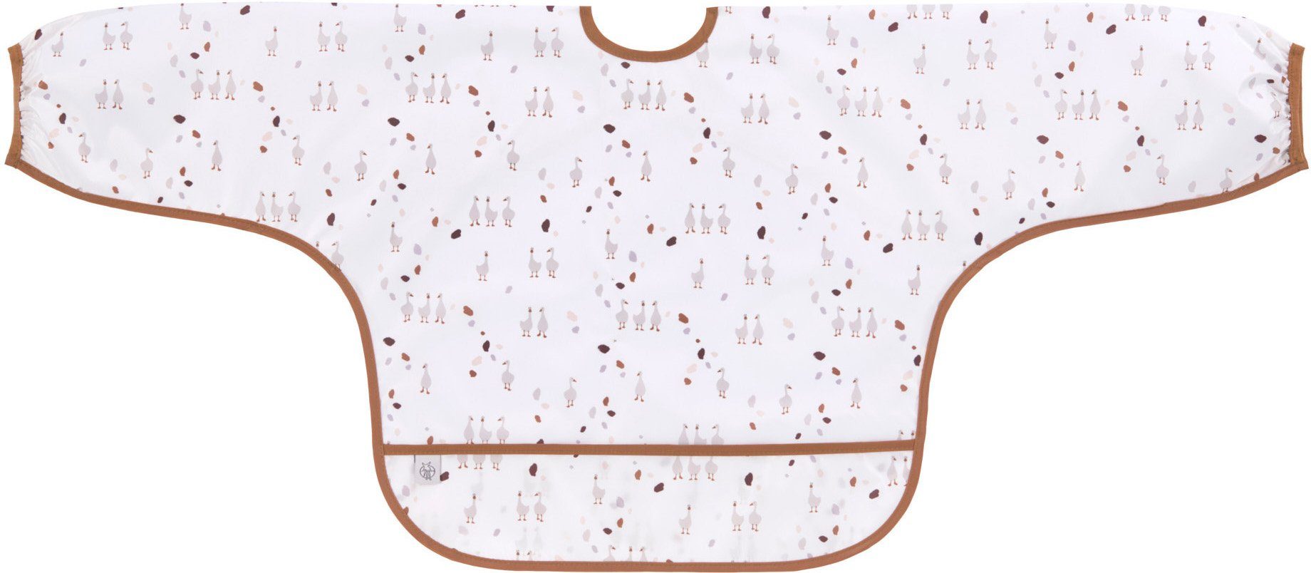 LÄSSIG Lätzchen Tiny Farmer, Goose, (Set, 2-St), langärmelig, mit integriertem Auffangschutz; PETA-approved vegan