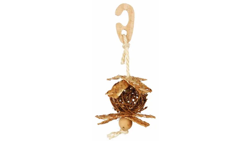Trixie Natural Living Weidenball mit Glocke Vogelspielzeug