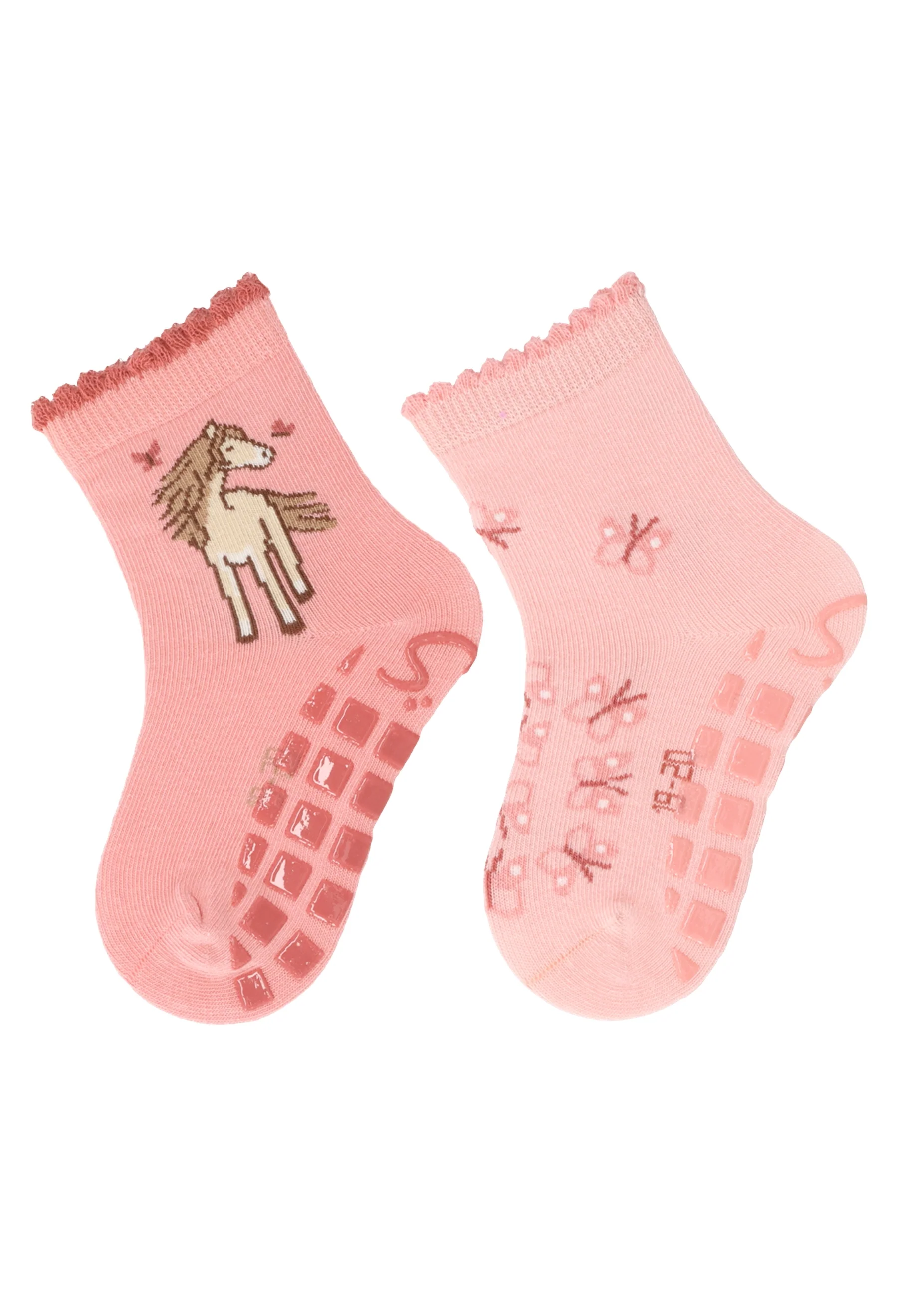 ABS Socken im 2er Pack mit Motiv Pferd