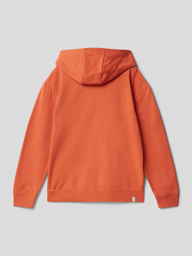 Hoodie mit Label-Print Modell 'FADE' in orange