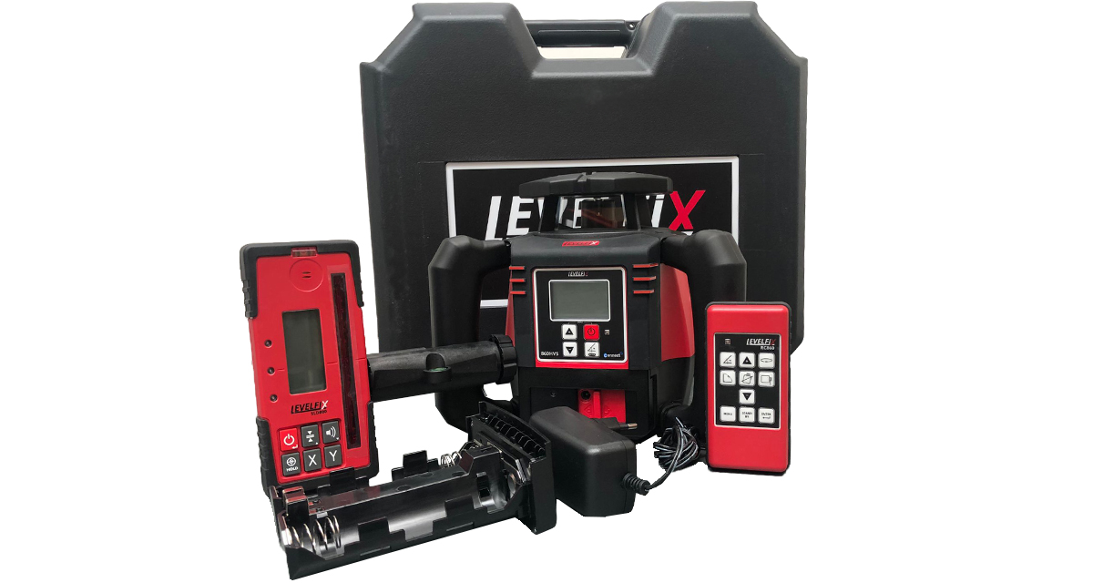 Levelfix 554800 860HVS Crveni građevinski laser s digitalnim dvostrukim nagibom