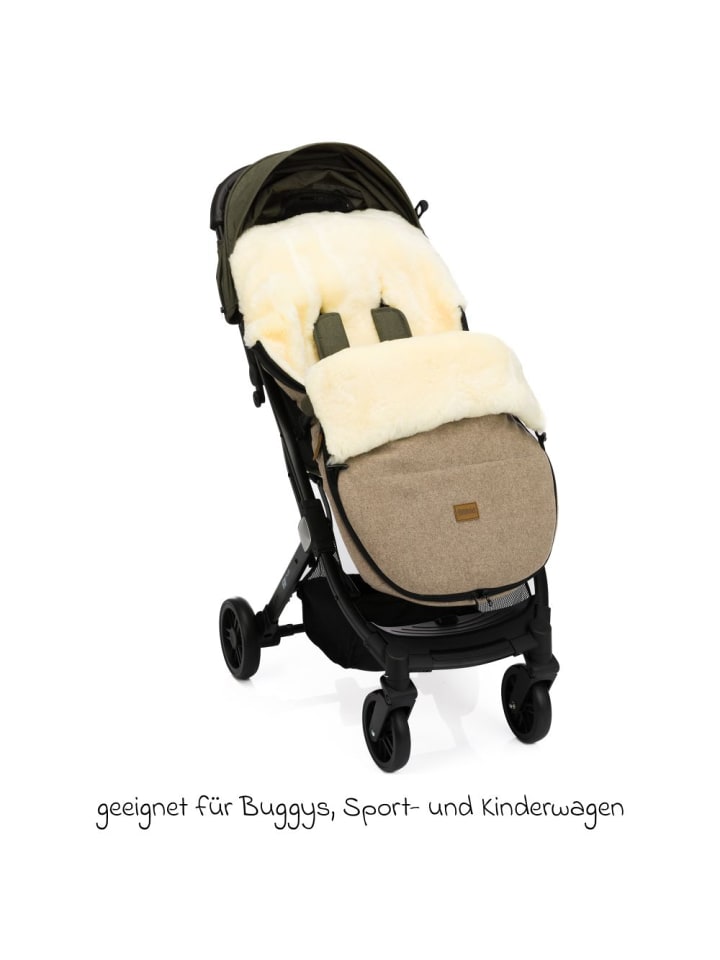 fillikid Lammwoll-Fußsack Makalu Wool für Buggy, Sport- in braun günstig kaufen onesize