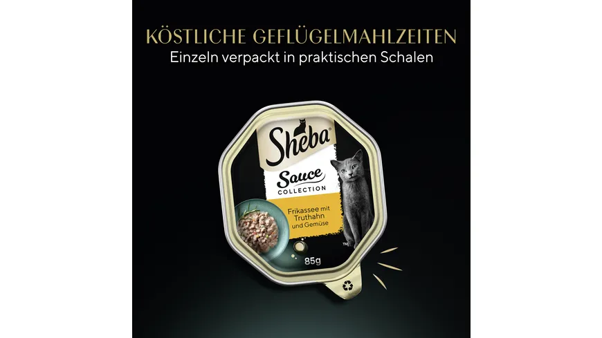 SHEBA® Schale Sauce Spéciale Frikassee mit Truthahn und Gemüse 85g 85 g