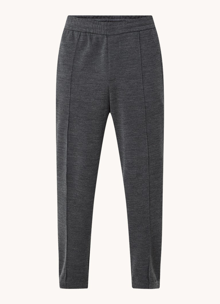 Pantaloni de trening Emporio Armani din amestec de lână, cu croială slim și buzunare laterale.