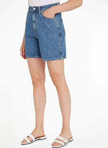 TOMMY HILFIGER Damen Jeansshorts DNM FLARE SHORT HW JUNE