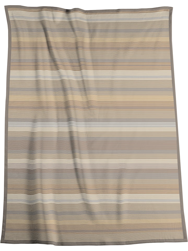 biederlack Cotton Home Wohndecke Lines in beige günstig kaufen 150 x 200 cm