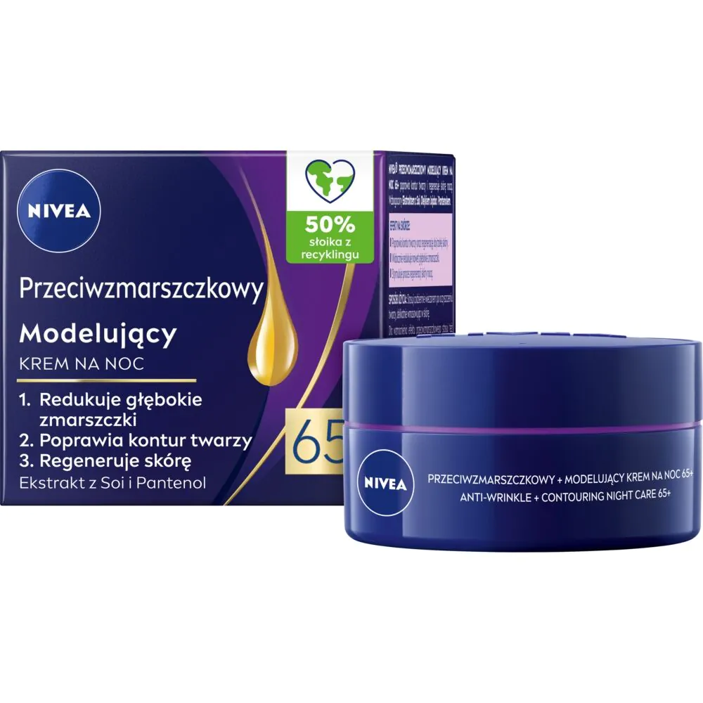 Nivea noćna krema protiv bora i oblikovanja kože 65+