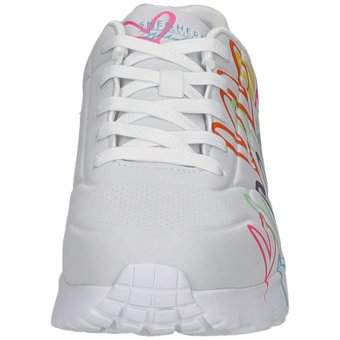 Skechers Uno Lite Spread the Love in weiß