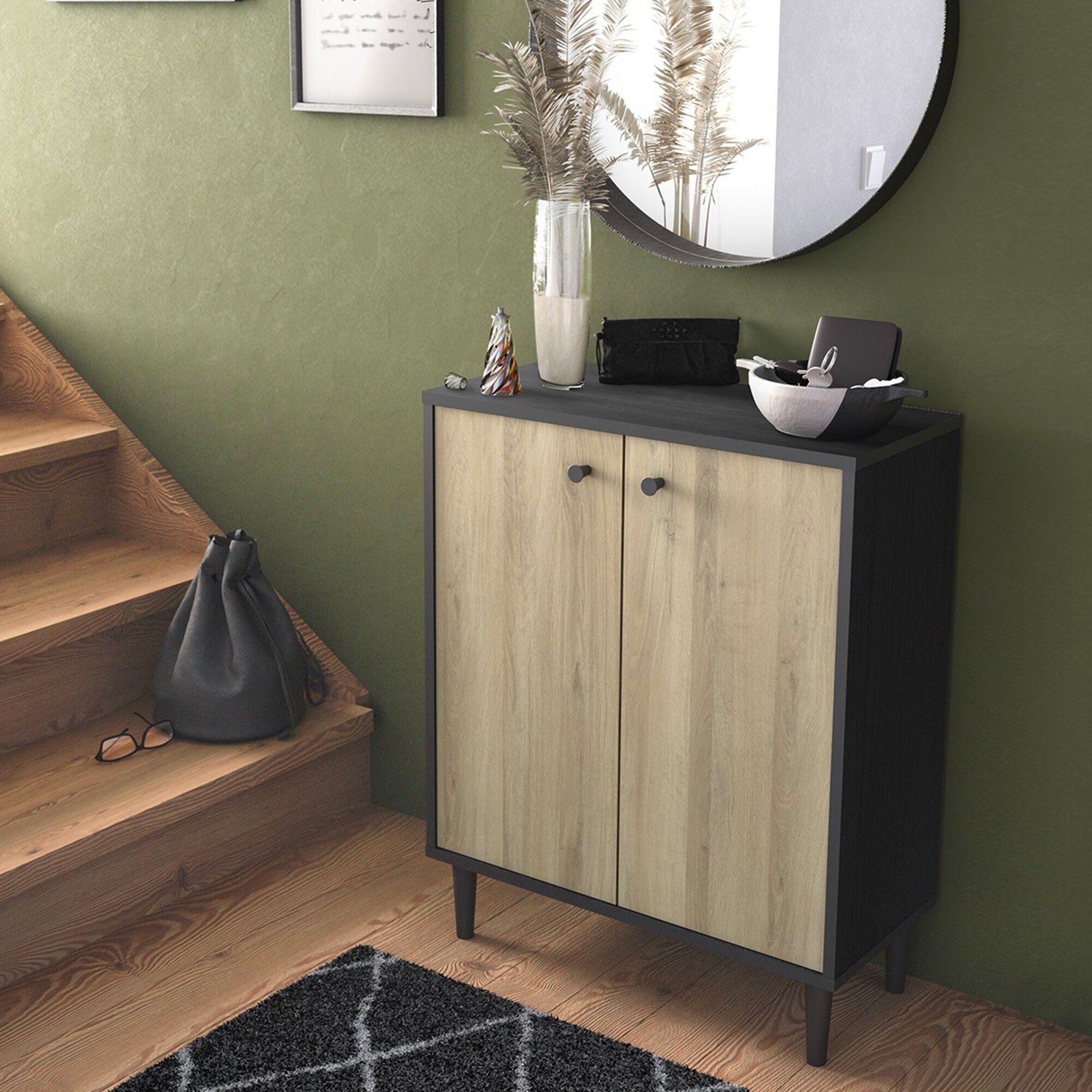 Buffet HAMFIELD 2 portes – 2 coloris