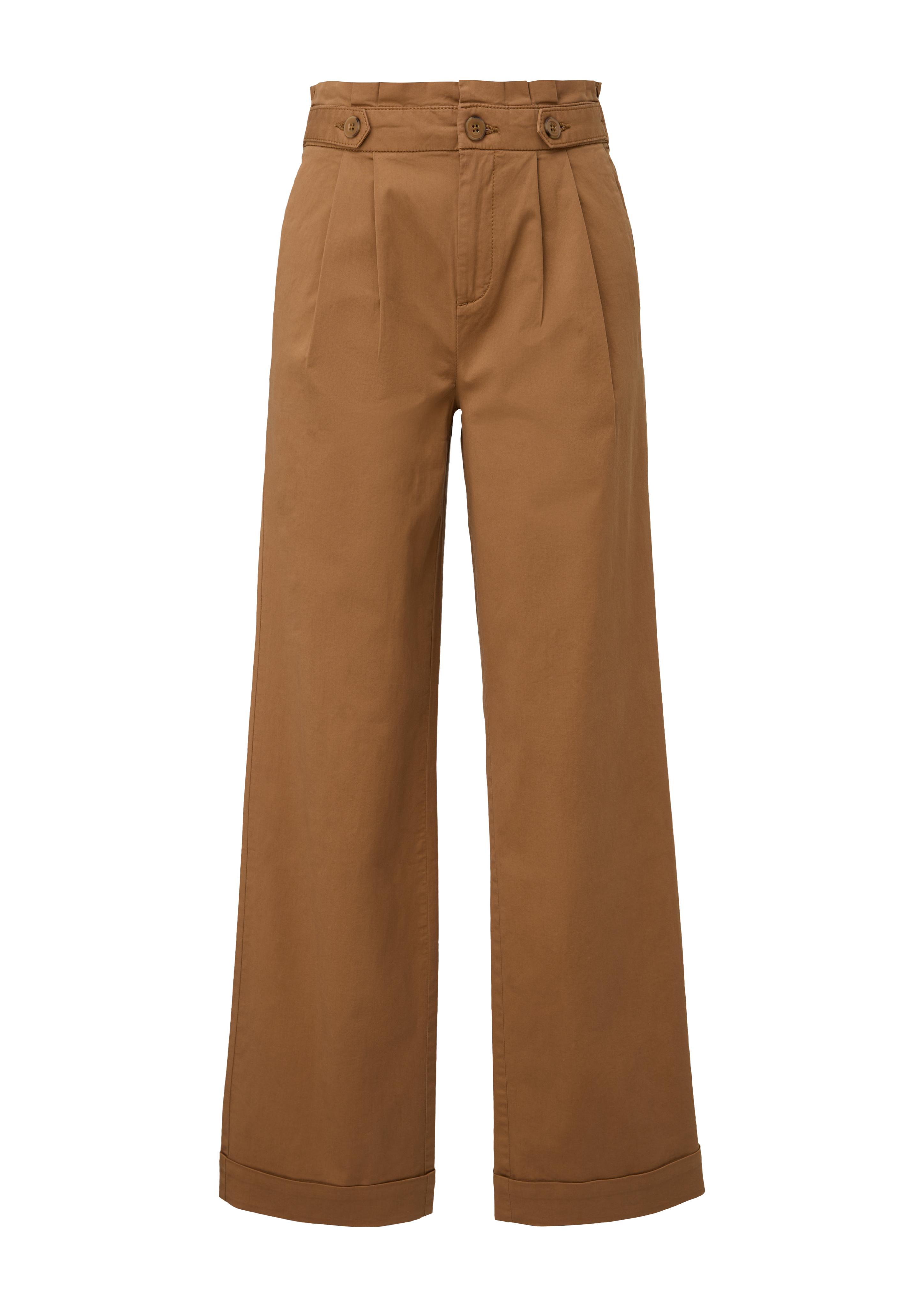 Regular: Twill-Hose mit Bundfalten  2135767-8469