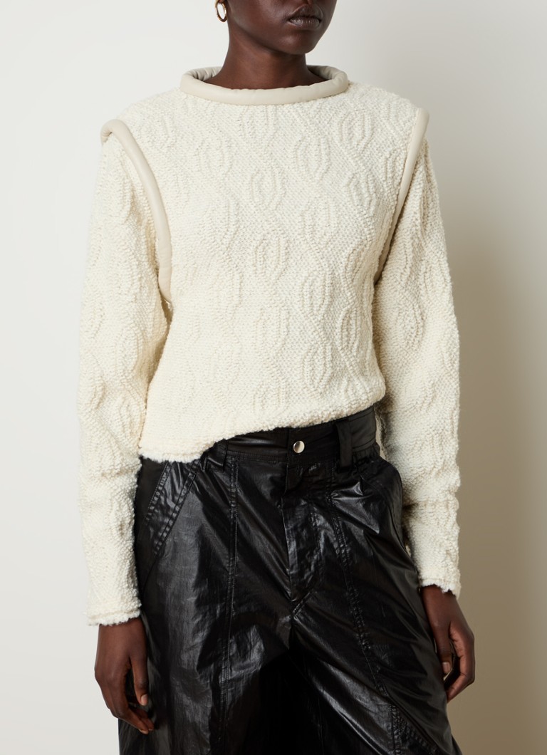 Maglione Isabel Marant Ladiva a maglia grossa in misto lana con dettagli in agnello