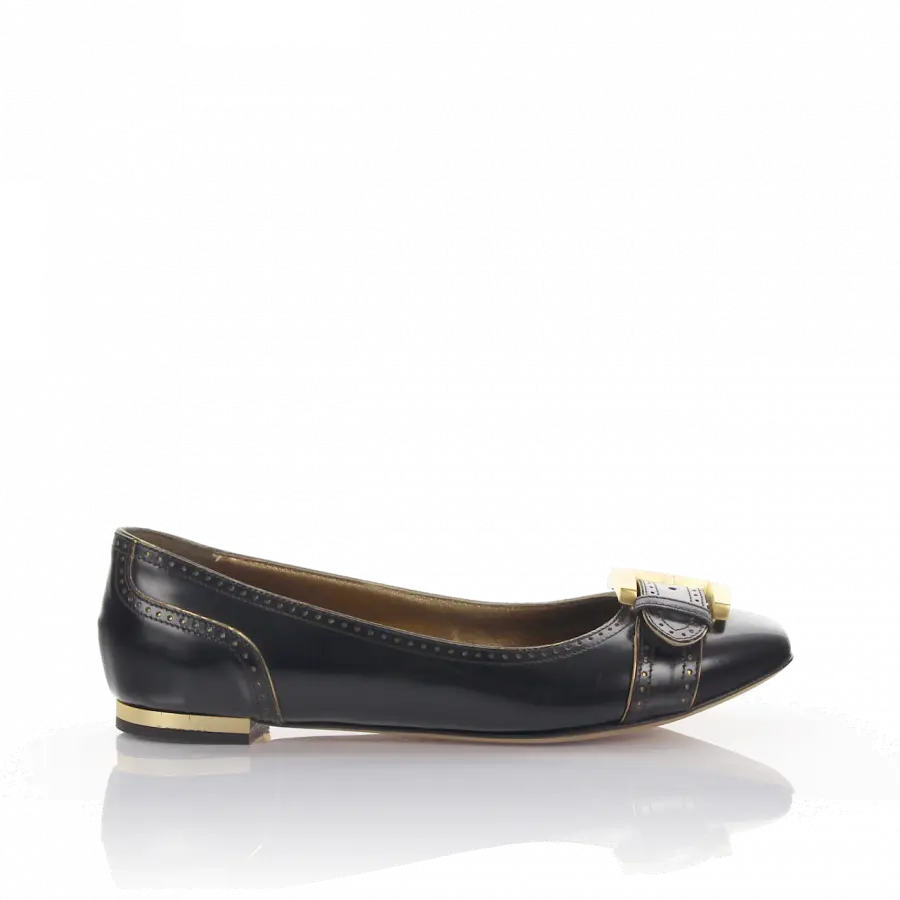 Giuseppe Zanotti - Ballerinas Judi 10 Leder braun - braun