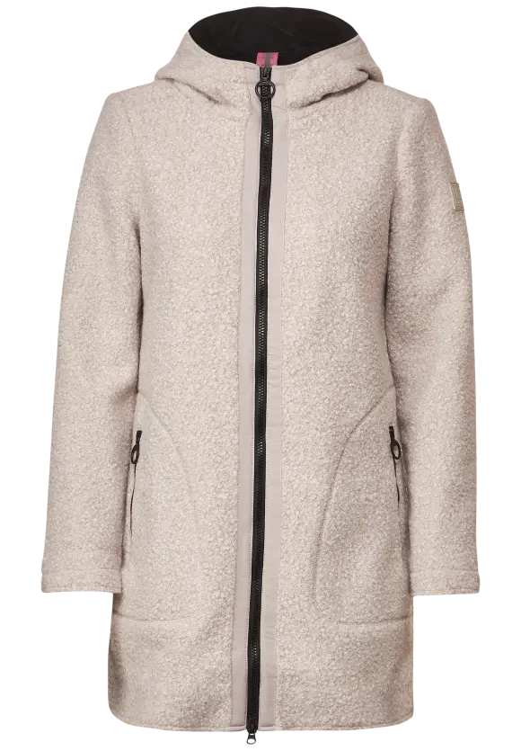 CECIL Mantel in Curly Wolloptik