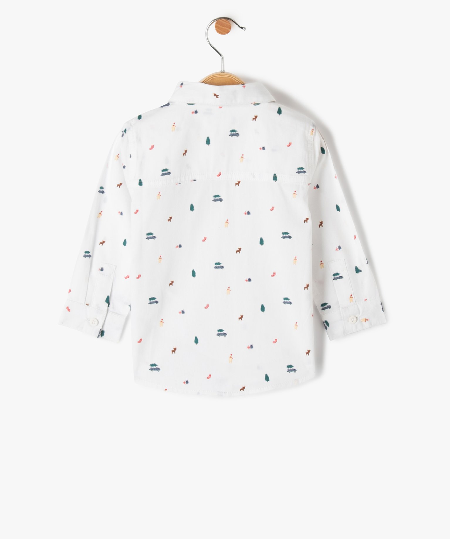 Chemise bébé Garçon à motifs de Nol avec noeud papillo... blanc | GEMO