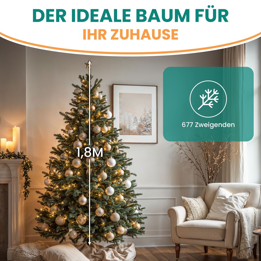 Gartenpirat Gartenpirat Tannenbaum 180 cm BonTree Weihnachtsbaum