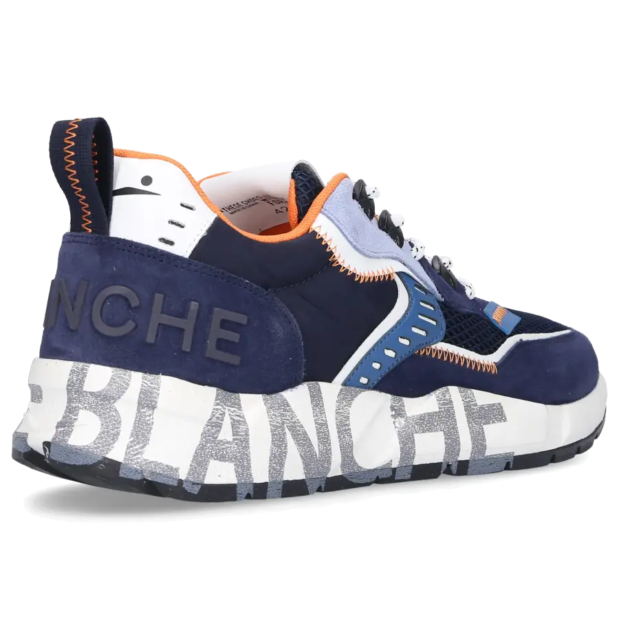 VOILE BLANCHE - Sneaker low CLUB01 Veloursleder - blau