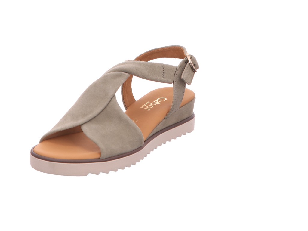 GABOR Komfort Sandalen grün Gabor Comfort Keilsandalette 42.751.11 g