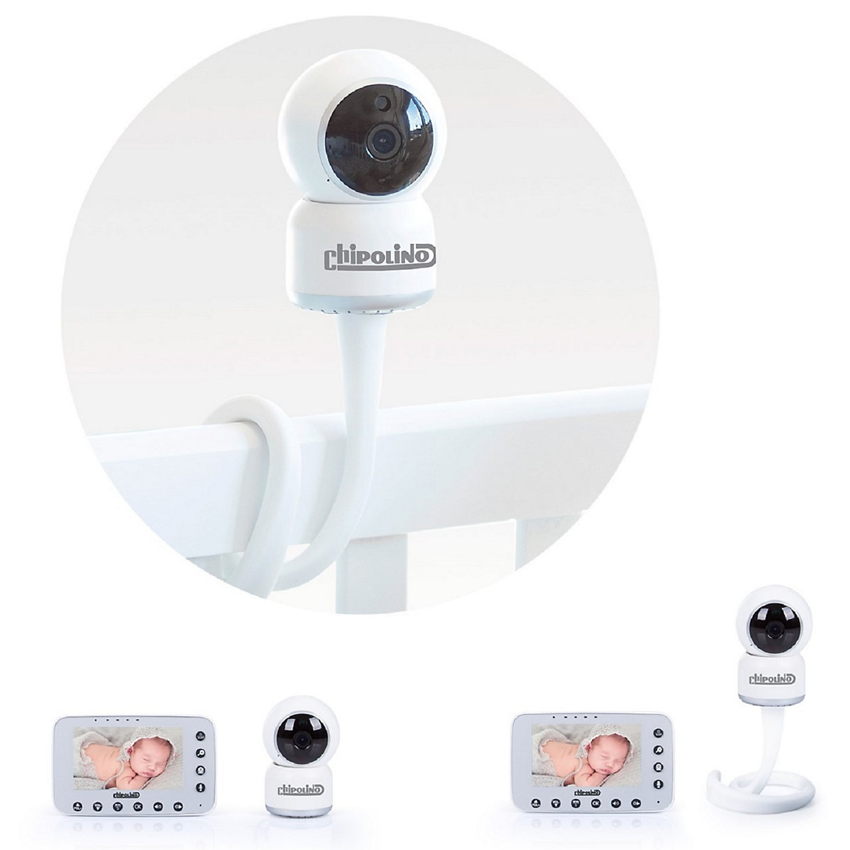 Video-Babyphone Atlas 4,3 Zoll Nachtsicht Babyphone