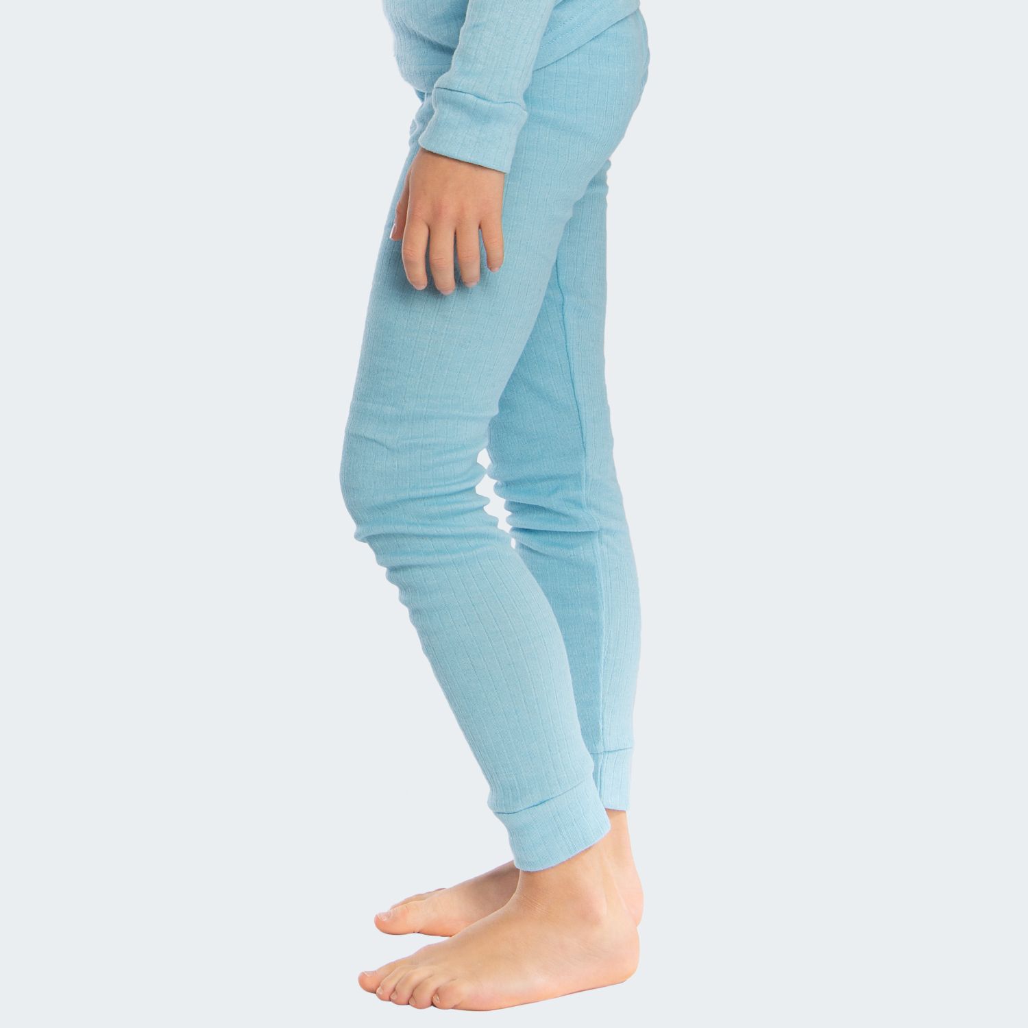Black Snake Light Blue Kinder Thermounterhose
