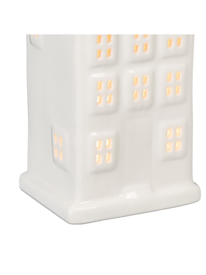 relaxdays Teelichthaus in Weiß - (B)7 x (H)14,5 x (T)6 cm günstig kaufen onesize