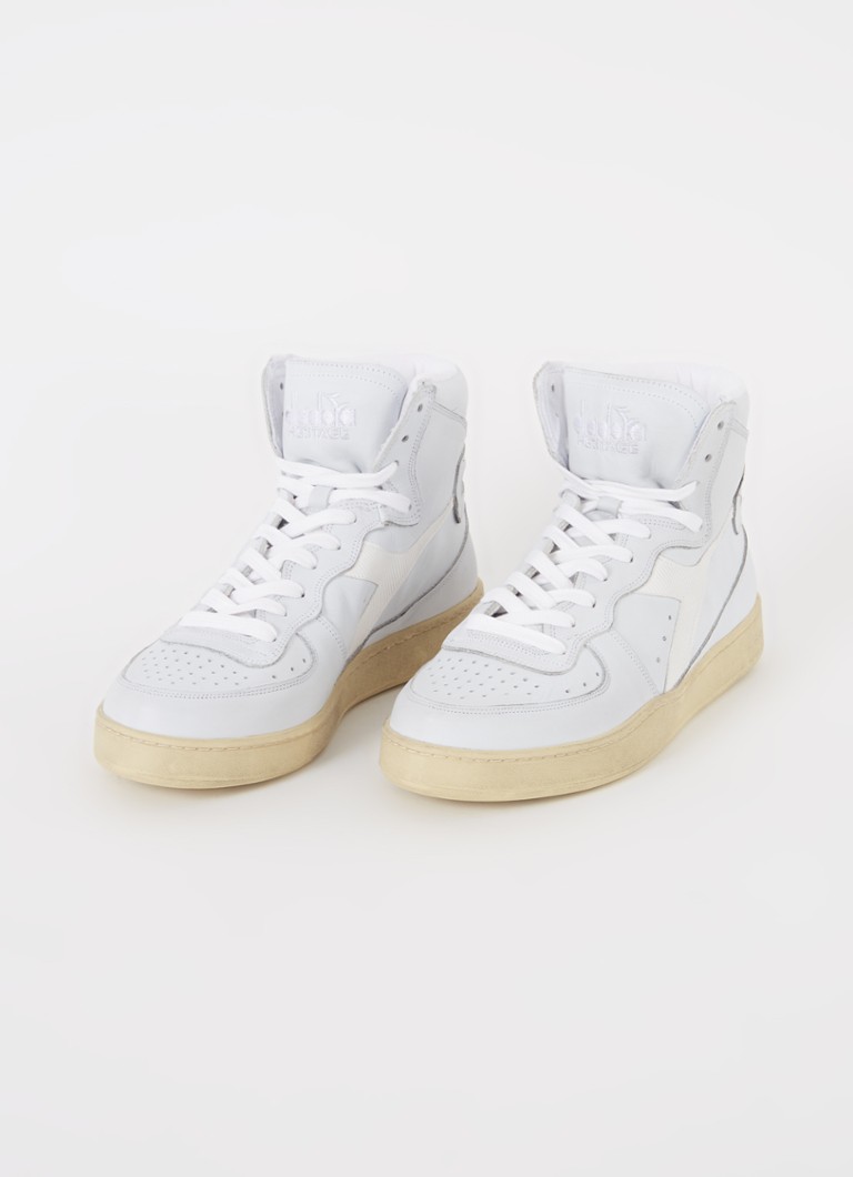 Używane skórzane tenisówki Diadora Mi Basket