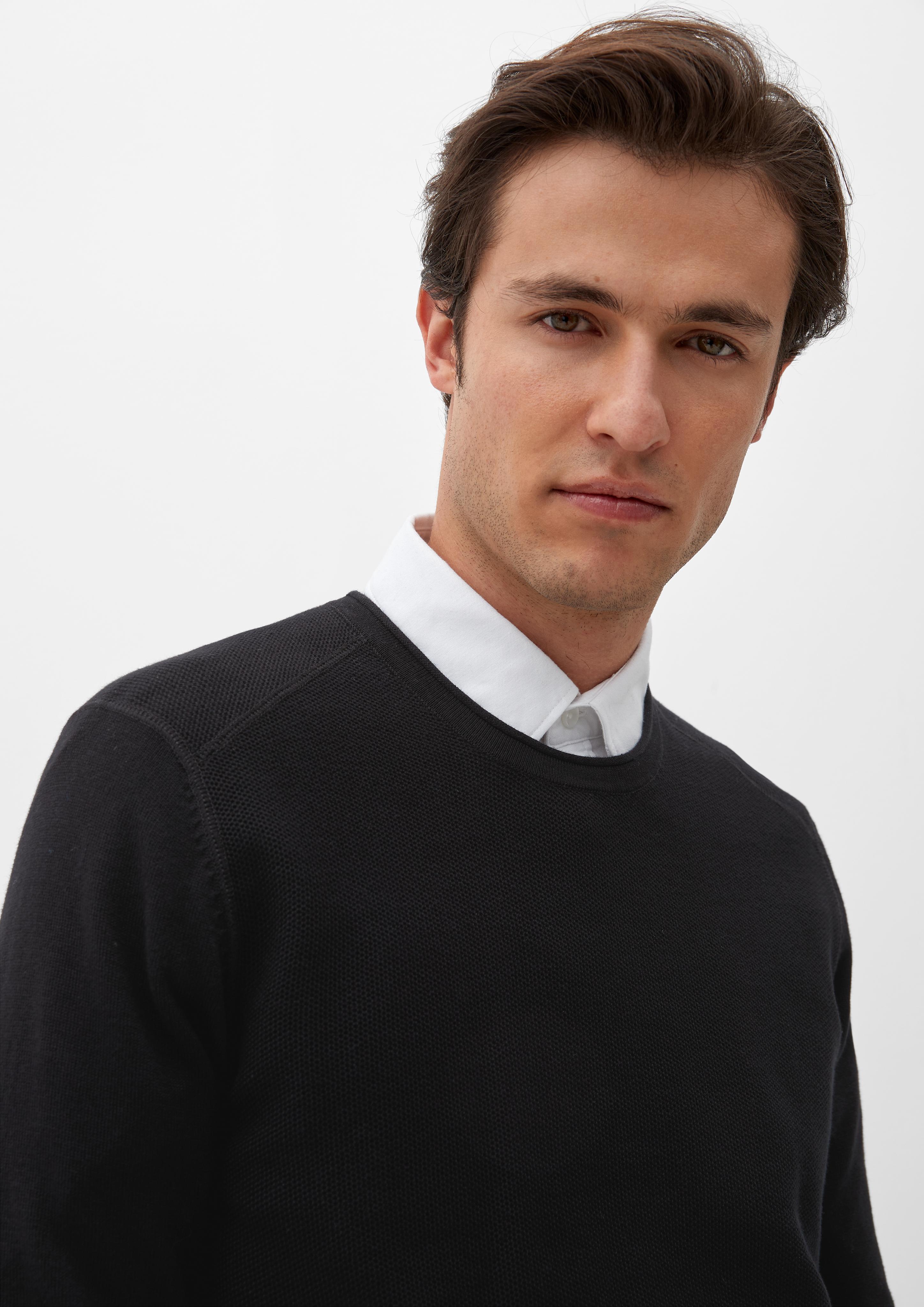 Strickpullover mit Rollsäumen  2124551-9999