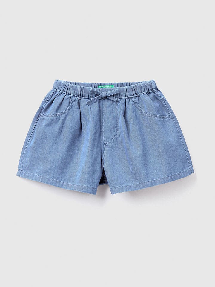 Benetton Jeans-Shorts in Hellblau günstig kaufen