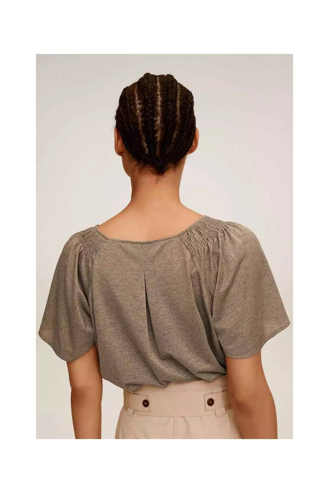 Mango Tops Femme couleur jaune