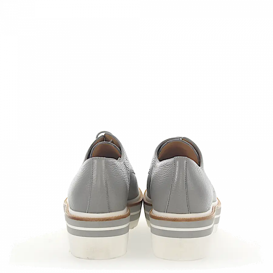 Truman's - Schnürschuhe 7953 Hirschleder hellgrau - grau