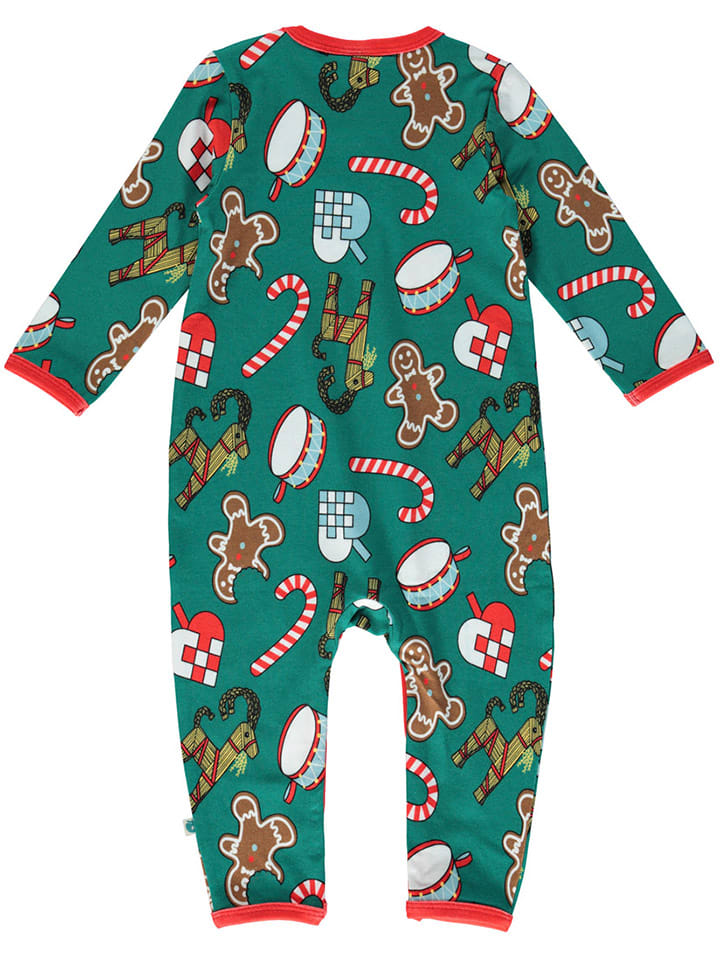 Småfolk Overall in Grün/ Rot günstig kaufen
